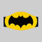 Tapaboca Lavable De Tela Diseño Logo Batman